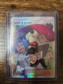Jessie and James Trainer Full Art Hidden Fates Ultra Rare 68/68 Pokemon Card NM - Image 1