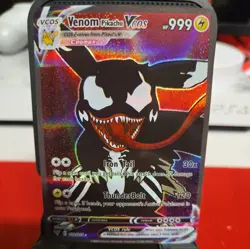 Pikachu Venom Marvel/Pokemon Card VMAX GX EX GX ACG Holo Cosplay - Image 1