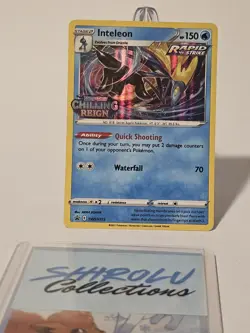 Inteleon - SWSH113 - PreRelease Pokemon Promo Sword & Shield Rare Holo Card LP - Image 1
