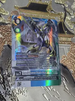 Digimon Card Game Singles Imperialdramon Paladin Mode ACE BT17-077 SR Holo - Image 1