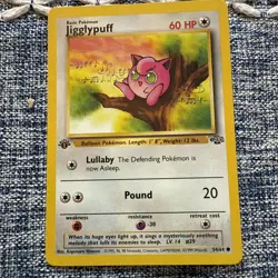 Pokemon TCG Jigglypuff Jungle Card 1st Edition Common 54/64 - Image 1