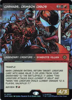 MTG Carnage, Crimson Chaos (Borderless) (227) | NM Foil | Spider-Man {SPM} - Image 2