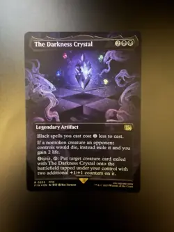 MTG Final Fantasy English The Darkness Crystal Borderless 0335 Foil - Image 1