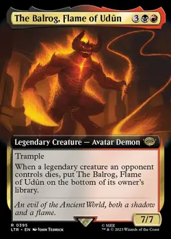 The Balrog, Flame of Udun Extended Art Regular - The Lord Of The Rings: Tales Of - Image 1