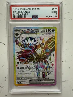 Hydreigon ex 223/191 Pokemon Scarlet & Violet Surging Sparks Ultra Rare PSA 9 - Image 1