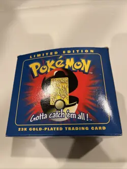 23K Gold Plated Charizard Trading Card 1999 Burger King Pokemon Ball NOT SEALED - Image 2