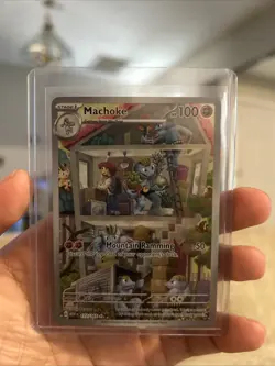 Machoke Scarlet & Violet 151 Illustration Rare Gold Star Holo #177 Pokemon TCG - Image 1