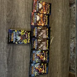 7x Pokemon TCG: Shining Fates Booster Pack Lot ART SET Factory Sealed - Image 1