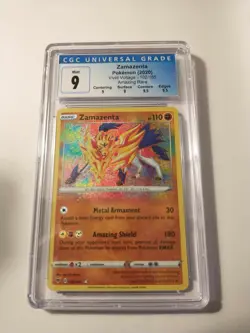 Pokemon TCG Zamazenta Vivid Voltage 102/185 Holo Amazing Rare - CGC Graded 9 - Image 1
