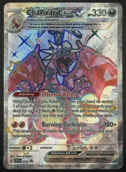 Pokemon TCG Charizard Promo Scarlet and Violet Full Art Promo 074 NM - Image 1