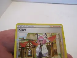 POKEMON CHILLING REIGN KLARA REVERSE HOLO FOIL FACTORY PRINT ERROR 145/198 NRMT - Image 2
