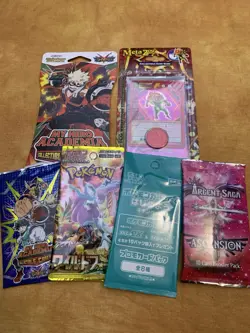 Mix CCG TCG - Pokemon and More - Sealed Booster Pack Lot - 6x Sealed Packs - Image 1