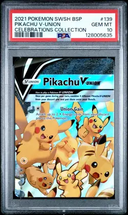Pokemon SWSH Celebrations Pikachu V Union Collection #139-142 PSA 10 Sequential - Image 2