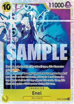 One Piece Enel - EB02-052 - SR - Foil, Lightly Played Extra Booster: Anime 25th - Image 1