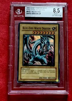 YU GI OH BLUE EYES WHITE DRAGON RARE GRADED BGS Yu-Gi-Oh! UR Ultra Rare BGS 8.5 - Image 1