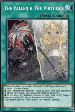 The Fallen & The Virtuous Yu-Gi-Oh! CH01-EN019 1st Ultra Rare - Image 1