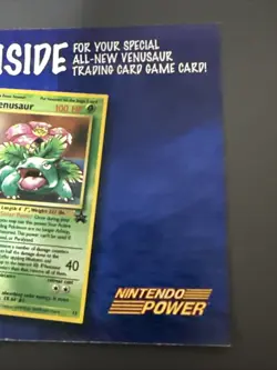 Pokemon Card Venusaur 13 Holo Black Star Promo Rare WOTC Vintage SEALED NM - Image 4