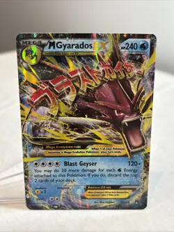 Mega Gyarados EX 2016 Pokemon Card 27/122 holo rare - Image 1