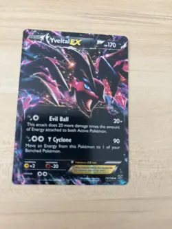 Pokemon TCG Yveltal EX Ultra Rare Holo Card 79/146 XY Base Set - Image 1
