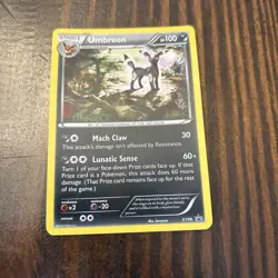 Pokemon TCG Umbreon XY96 Holo Black Star Promo Card 2016 Lightly Played - Image 2