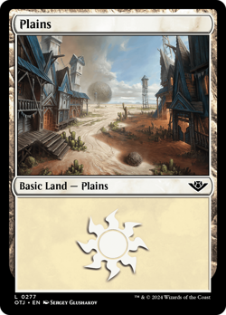 x1 Plains OTJ MTG 277 BASIC LAND M/NM 1x - Image 1