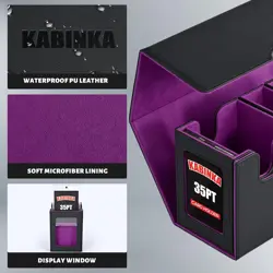 Kabinka Card Deck Box for MTG with 2 Commander Display Windows, Removable Card S - Image 5