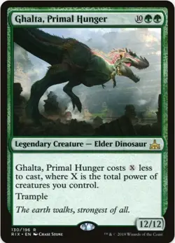 1 x Ghalta, Primal Hunger - Rivals of Ixalan - LP - MTG - Image 1