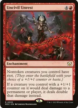 1 x Uncivil Unrest - March of the Machine Commander - LP - MTG - Image 1