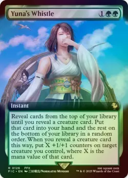 1 x Yuna's Whistle - Extended Art - Foil - Final Fantasy Commander - LP - MTG - Image 1