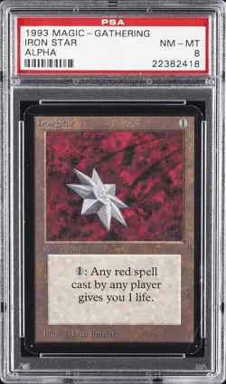 1993 MTG ALPHA IRON STAR PSA 8 - Image 1