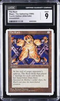 1995 MAGIC: THE GATHERING FOURTH ED (ALTERNATE), UNCOMMON THE RACK CGC 9 - Image 1