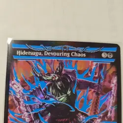 WOTC Kamigawa Neon Dynasty Hidetsugu, Devouring Chaos (Neon Blue) (R) (Foi NM - Image 3