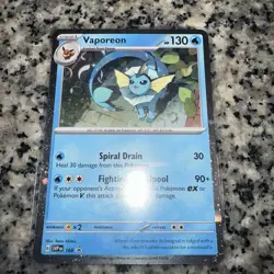Pokemon TCG Vaporeon Jolteon Flareon SVP : Prismatic Evolutions Black Star Promo - Image 2