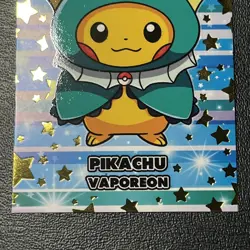 Poncho Pikachu Vaporeon - Gold Star Foil Attacks 2 Database Pokemon NM+ - Image 4
