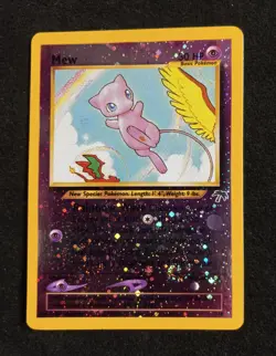 2001 Pokemon TCG Southern Islands Mew 1/18 Reverse Holo with Swirl - Image 3