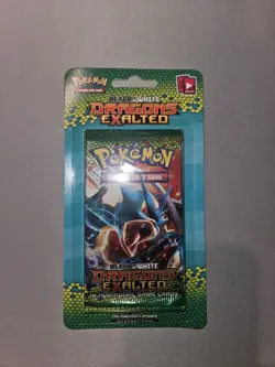 Pokemon Dragons Exalted Sealed Blister Pack Gyarados Black & White Booster Pack - Image 1