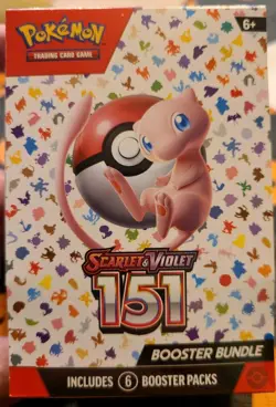 Pokemon Scarlet Violet 151 Booster Bundle 6-Pack, Factory-Sealed - Image 1