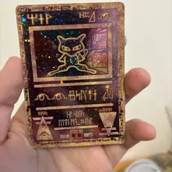 Ancient Mew Holo Movie Promo Rare LP/MP Pokemon TCG w/ Swirl - Image 1