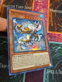 Yu-Gi-Oh! TCG Moulinglacia the Elemental Lord FLOD-ENSE2 Super Rare Limited NM - Image 2