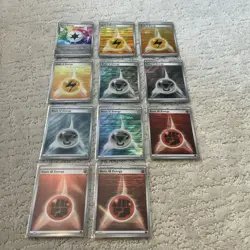 Lot of (11) Pokemon All Holo Energy Cards NM/M Sleeved Never Played TCG - Image 1