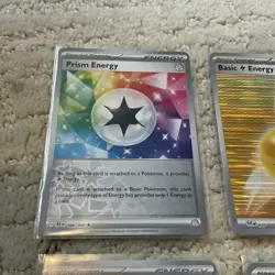 Lot of (11) Pokemon All Holo Energy Cards NM/M Sleeved Never Played TCG - Image 2