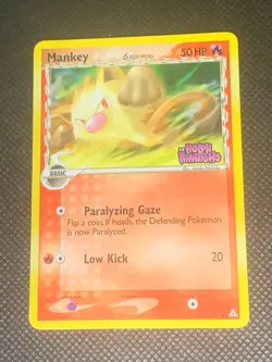 Mankey 70/110 Reverse Holo - ex Holon Phantoms Pokemon Card - LP - Image 1