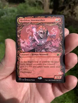 Mtg - Reckless Stormseeker/Storm Charged Slasher - Showcase + 10 Bonus Cards! - Image 1