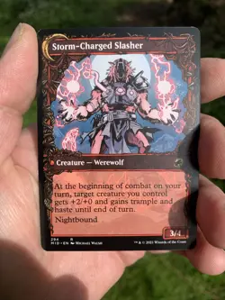 Mtg - Reckless Stormseeker/Storm Charged Slasher - Showcase + 10 Bonus Cards! - Image 2