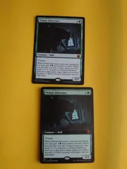 Primal Adversary x2 Mythic Werewolf MTG 2 Card. MID - Image 1