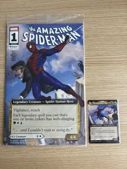 The Amazing Spider-Man NYCC 2025 Magic The Gathering Comic + MTG Promo Card NM!! - Image 1