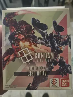 Gundam Card Game Clan Unity Starter Deck ST06 TCG In Hand - Image 1
