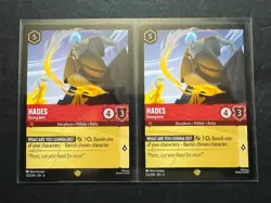 Disney Lorcana Azurite Sea - Hades - Strong Arm LEGENDARY Card x2 - Image 1