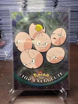 Pokemon #102 Exeggcute Card Foil Topps Chrome 2000 TV Animation Edition - Image 1