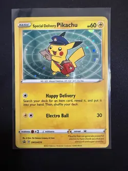 Special Delivery Pikachu SWSH074 SWSH: Sword & Shield Promo Cards Holo - Image 1